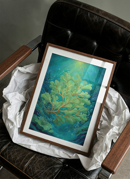 Seafoam Dances In Sunlit Depths