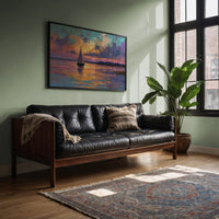 Sunset Voyage On Still Waters