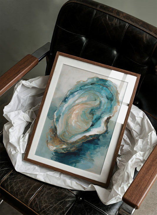 Tidal Memories In Aqua Gold