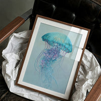 Aqua Bloom Dances Through Glass