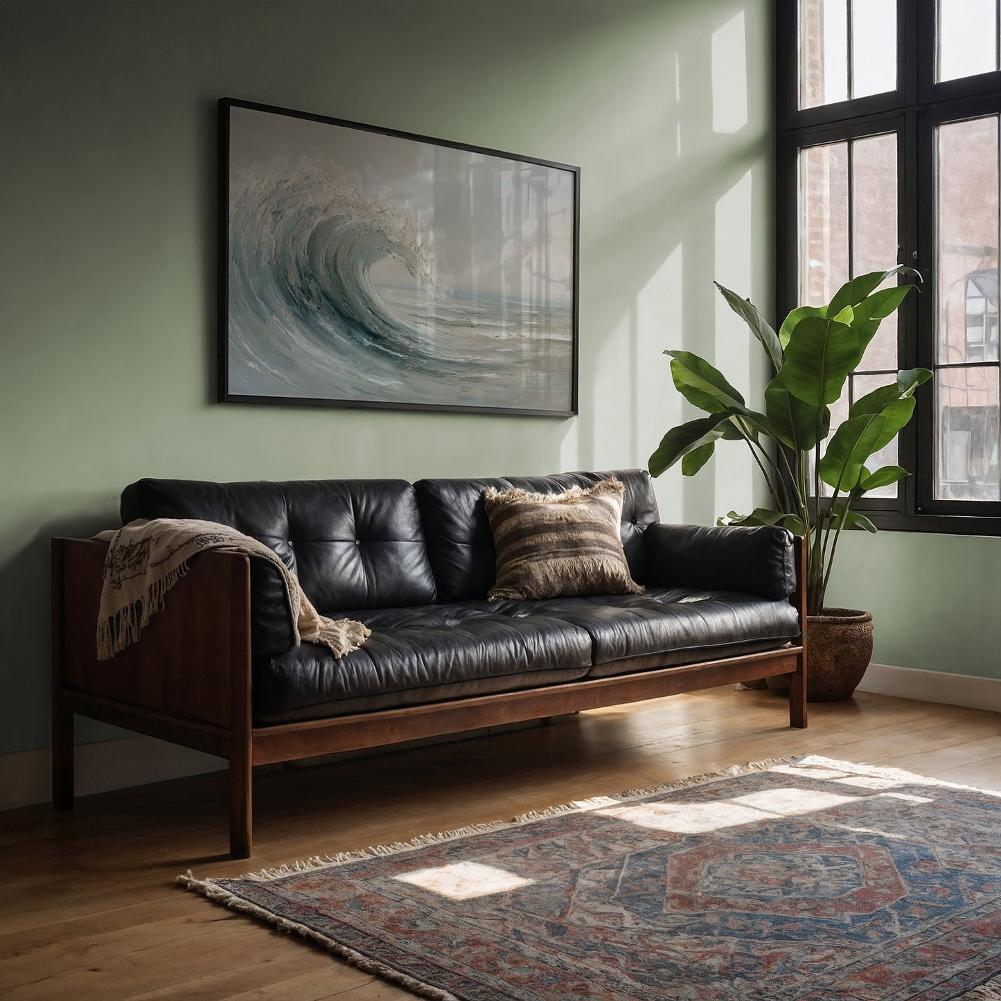 Ocean's Breath Curves Into Light