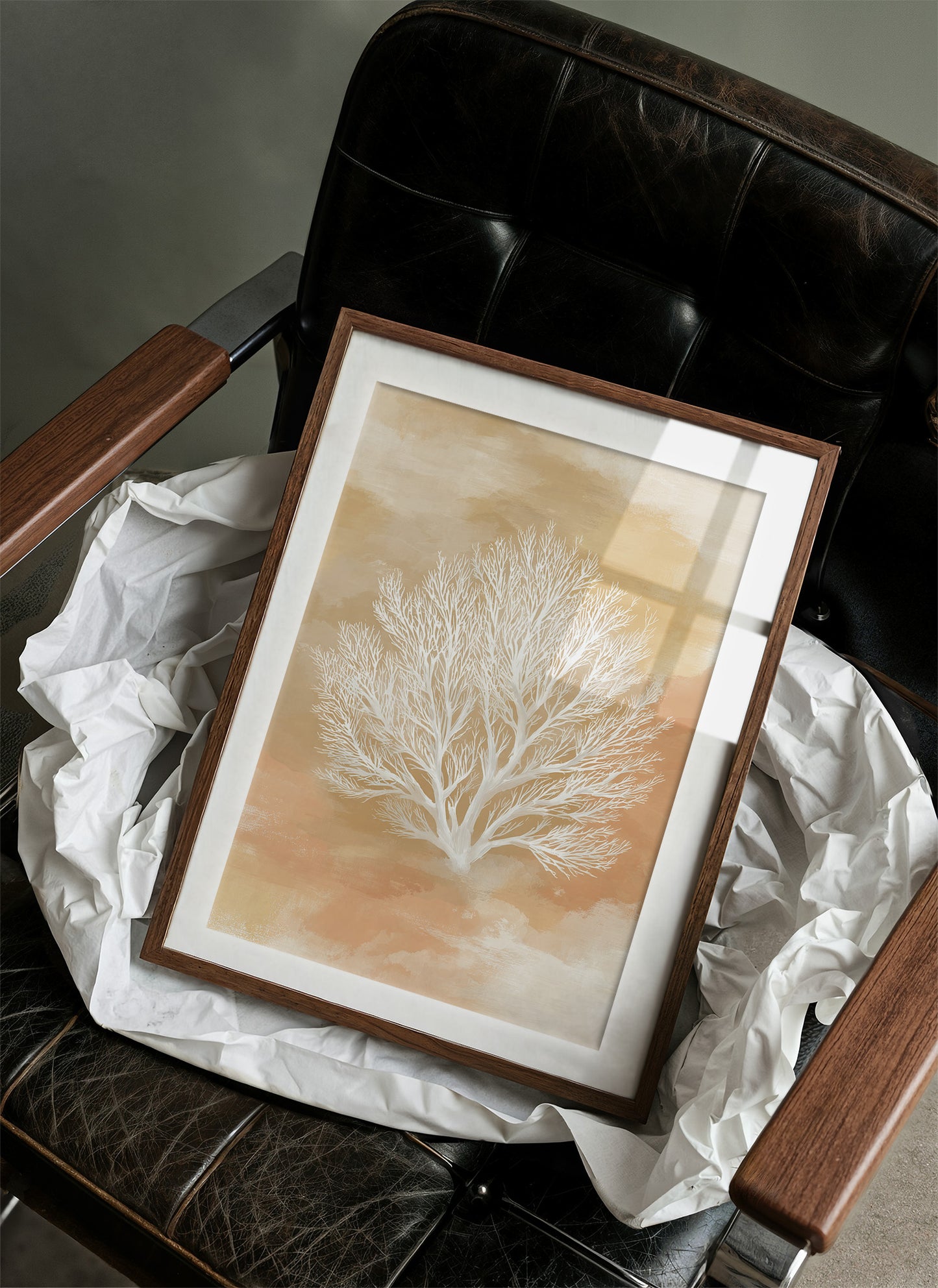 Ivory Branches On Golden Canvas