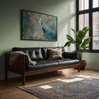 Egret In Misty Coastal Bloom