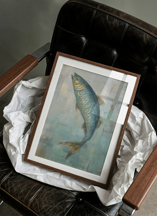 Teal Scales Catch Morning Light