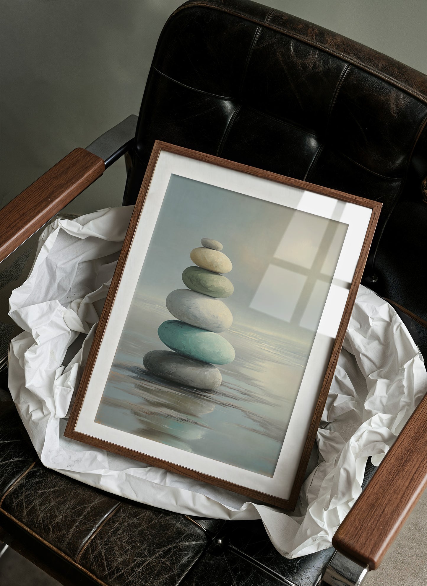 Stones Balance In Quiet Waters