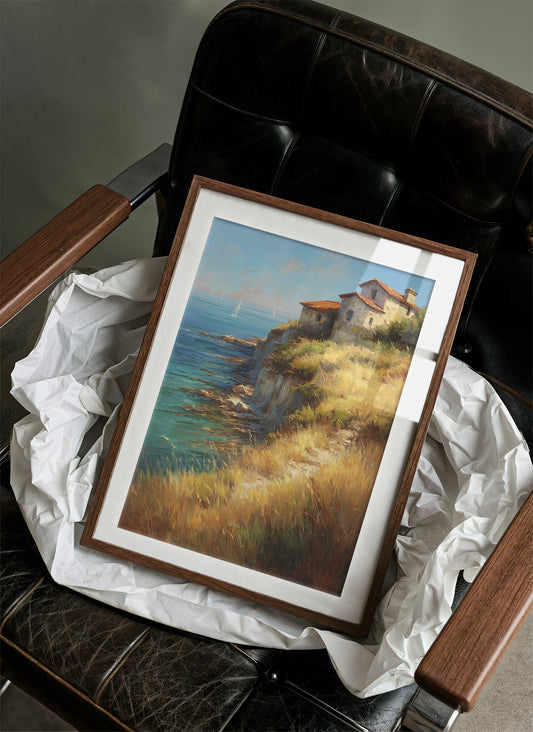 Mediterranean Cliffs Catch Summer Light