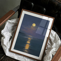 Golden Path Across Midnight Waters