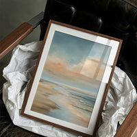 Birds Drift Above Coastal Pastels