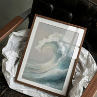 Ocean Memory In Wooden Frame