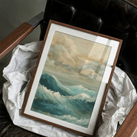 Sea Memory In Wooden Frame