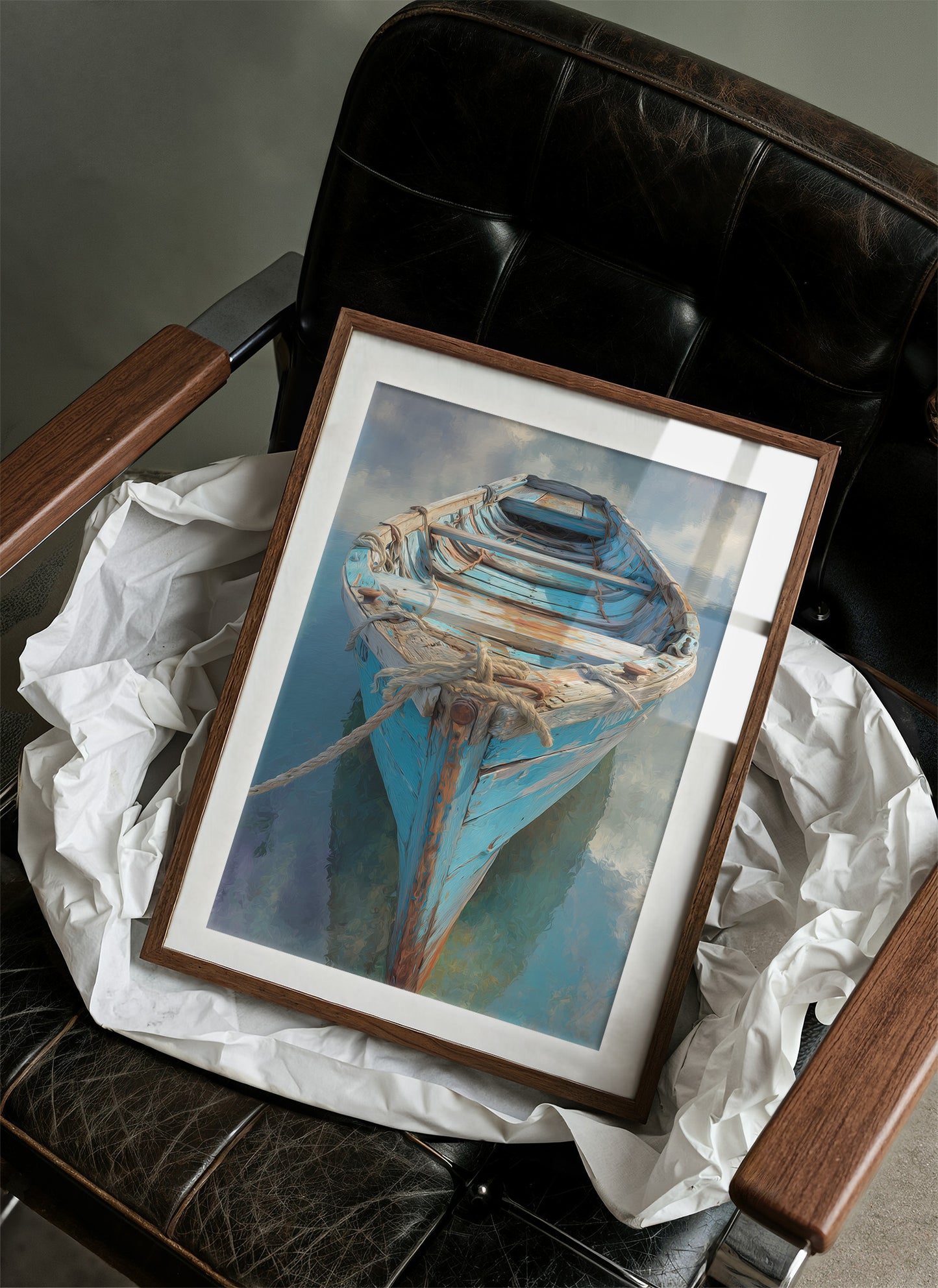 Azure Vessel Awaits The Tide