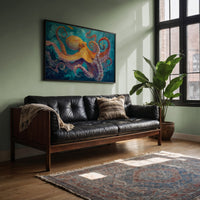 Copper Tentacles Dance Through Turquoise