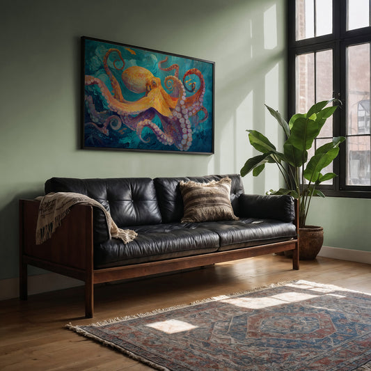 Copper Tentacles Dance Through Turquoise