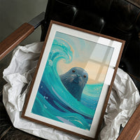 Ocean Soul Peers Through Waves