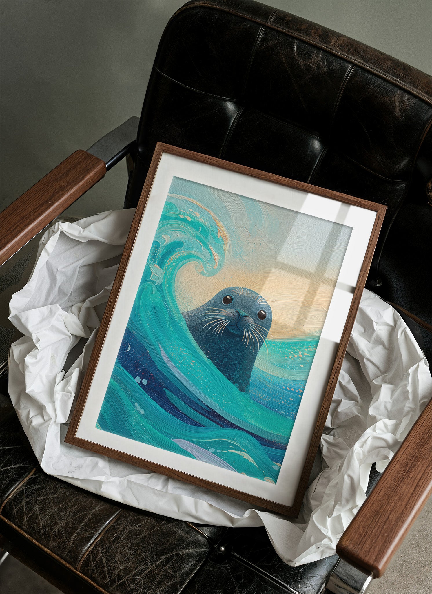 Ocean Soul Peers Through Waves