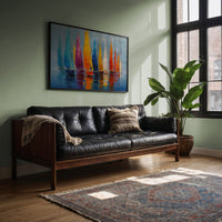 Vibrant Fleet Dances On Blue