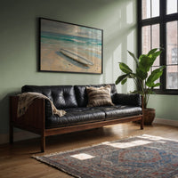 Surfboard Awaits Morning Tide