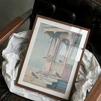 Seagulls Gather At Seaside Pavilion