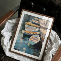 Harbor Boats Wait For Morning