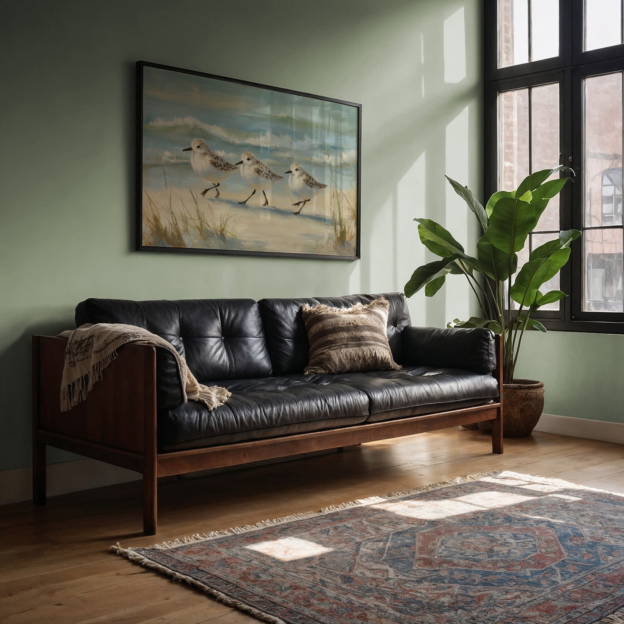 Sandpipers Dance Along Tidal Edge