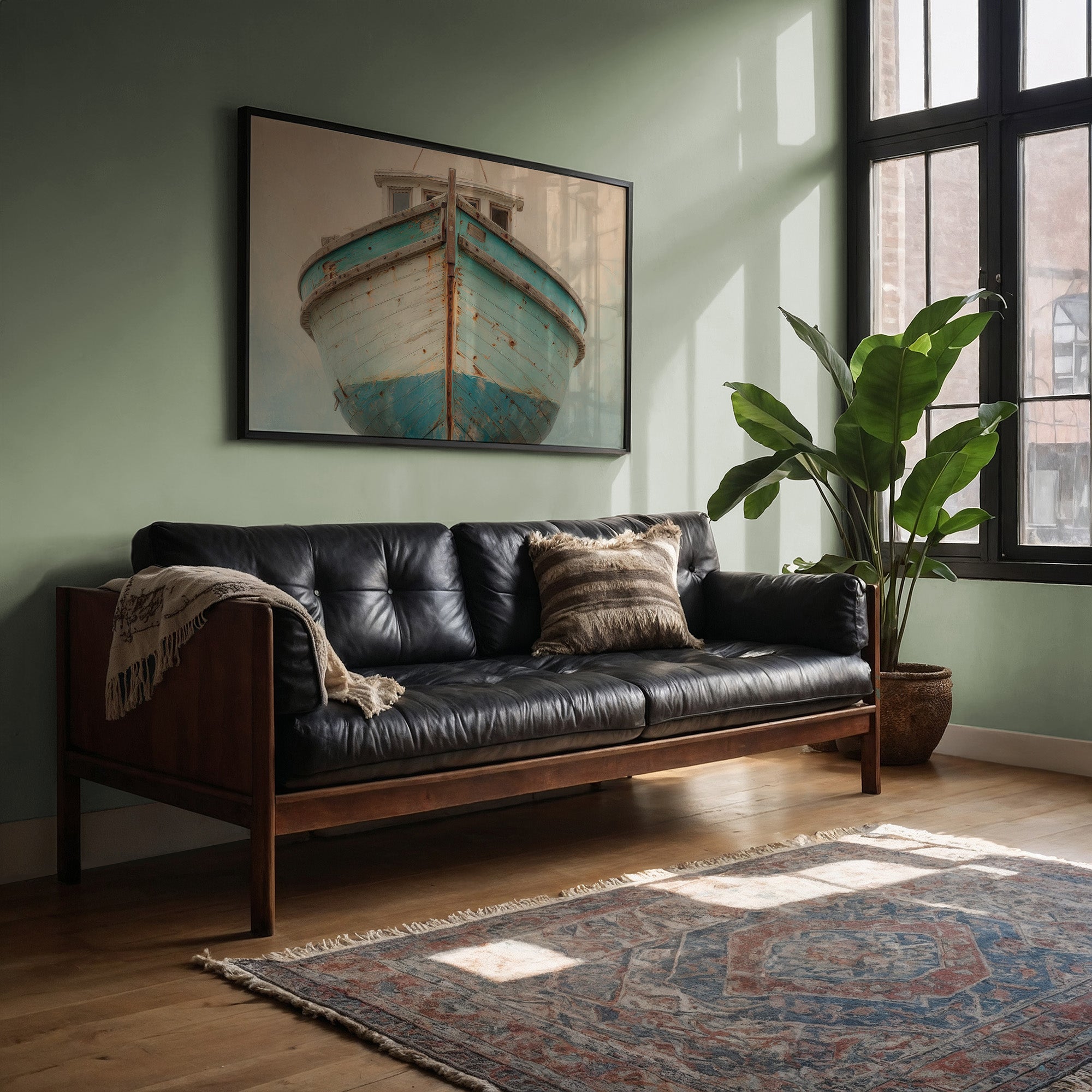 Weathered Vessel Awaits The Tide