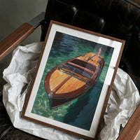 Mahogany Glides Through Emerald Waters