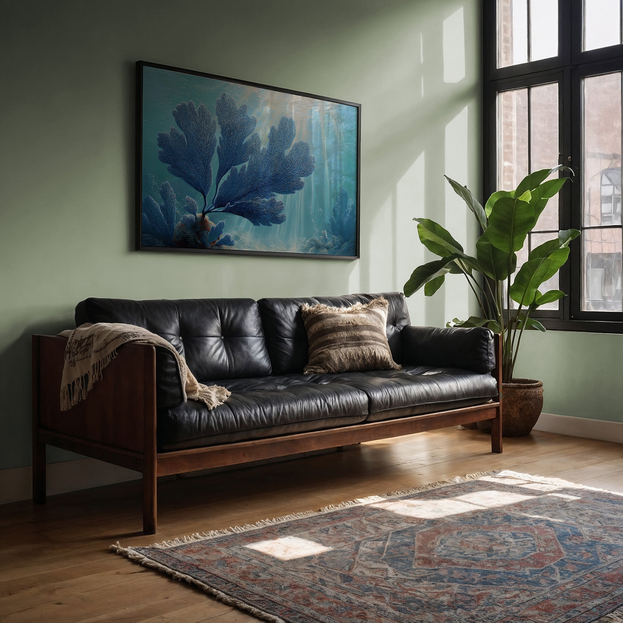 Blue Coral Dances With Light