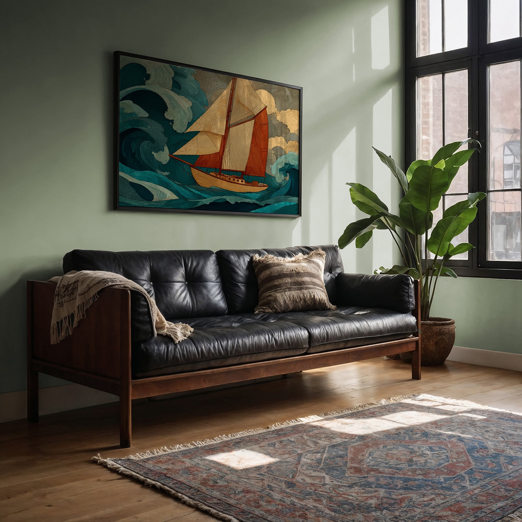 Sailing Through Teal Tempests