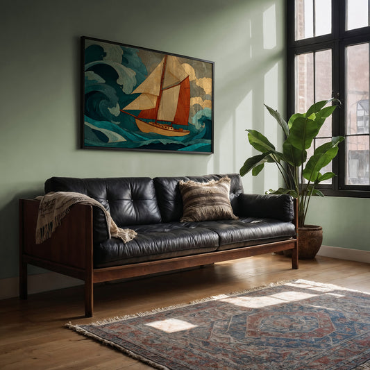 Sailing Through Teal Tempests