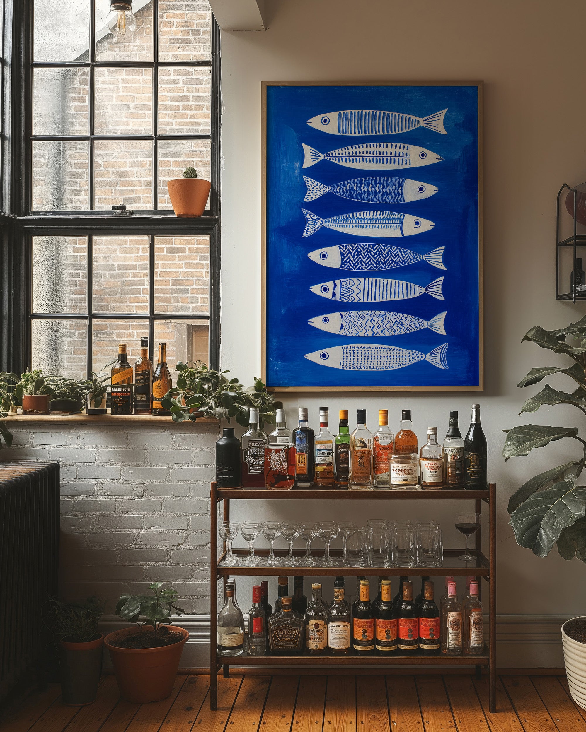 Cobalt Currents Harbor White Scales