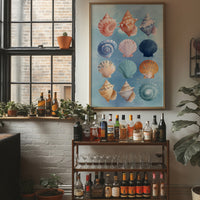 Coastal Treasures Against Azure Waves