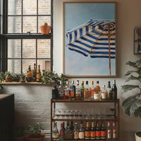 Azure Stripes Shelter Mediterranean Dreams