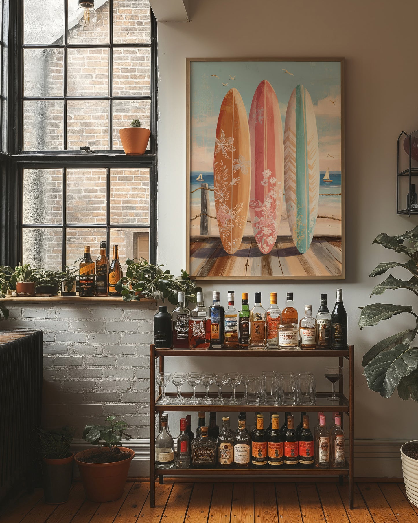 Coastal Boards Await Summer Waves