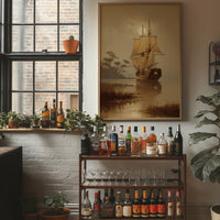 Amber Voyage Through Misty Harbor