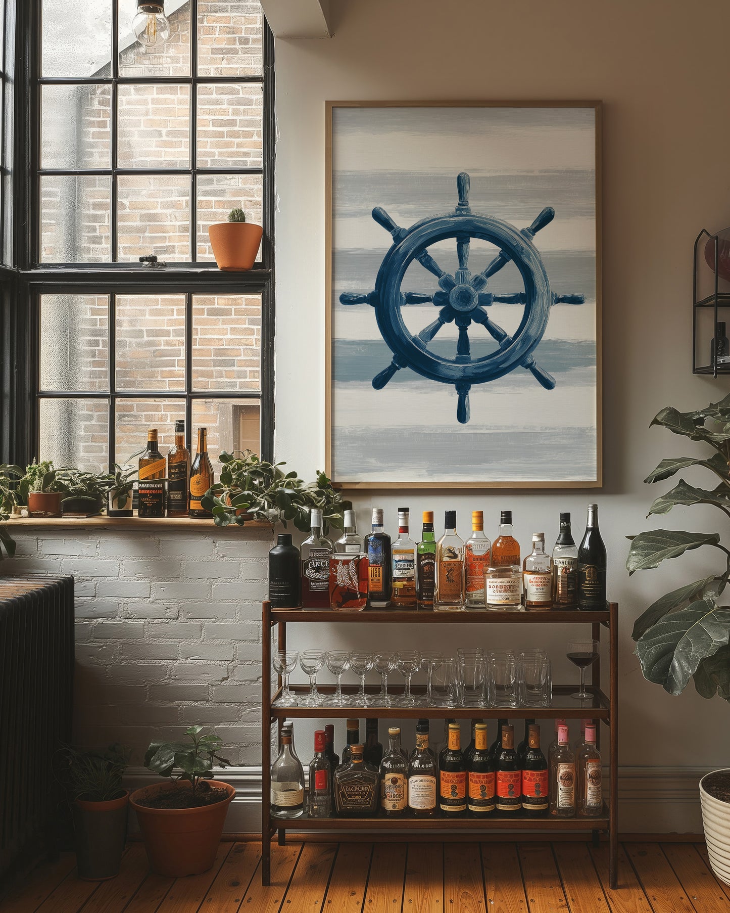 Nautical Compass Awaits Harbor Call