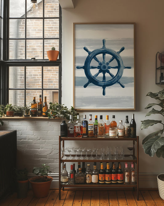 Nautical Compass Awaits Harbor Call