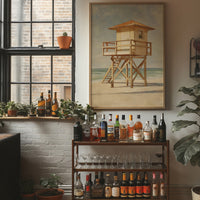 Shoreline Guardian Stands Solitary