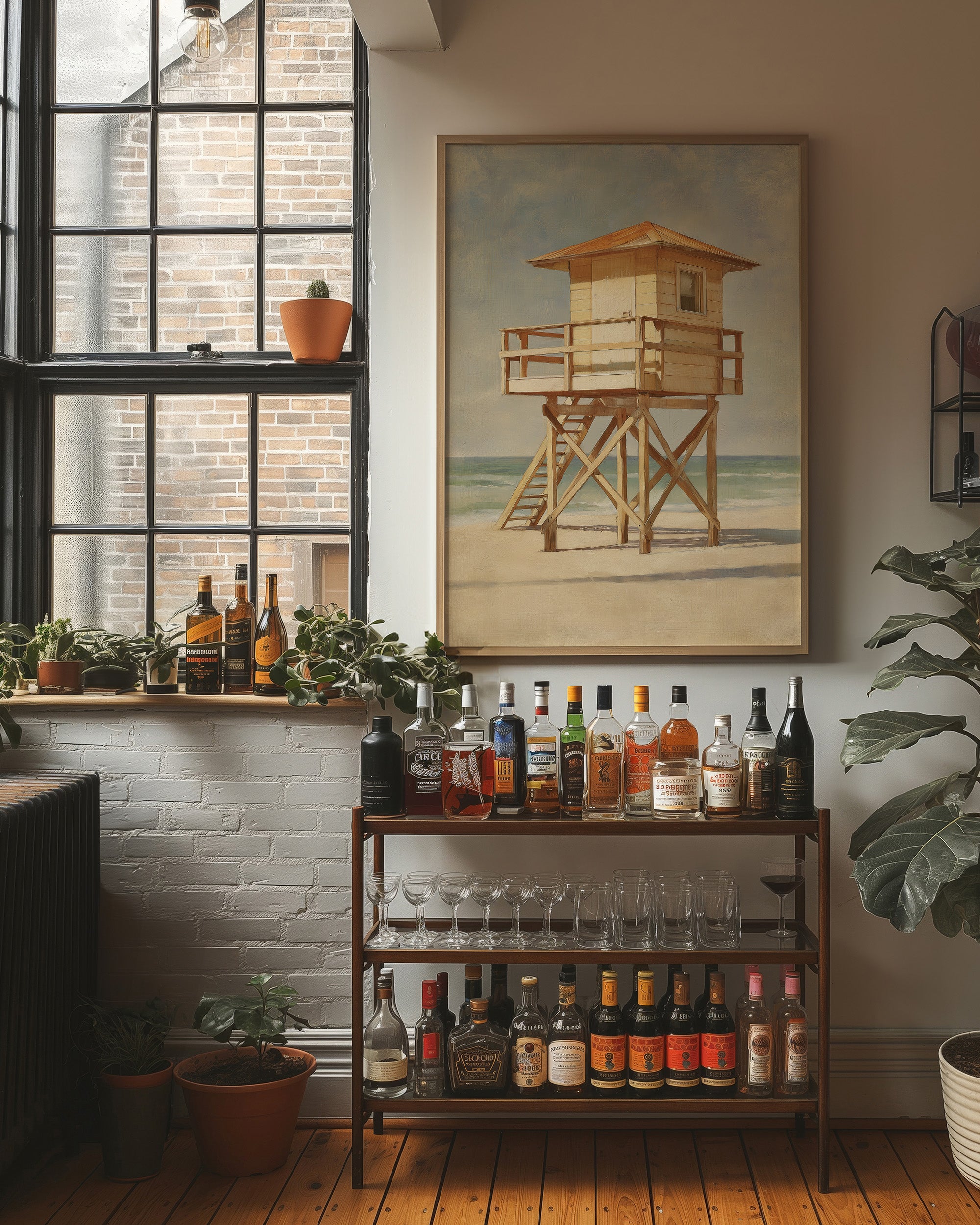 Shoreline Guardian Stands Solitary