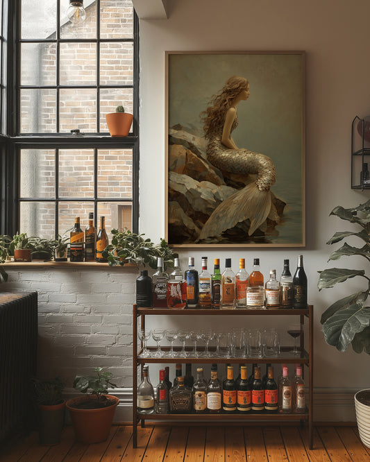 Golden Scales Against Coastal Stone