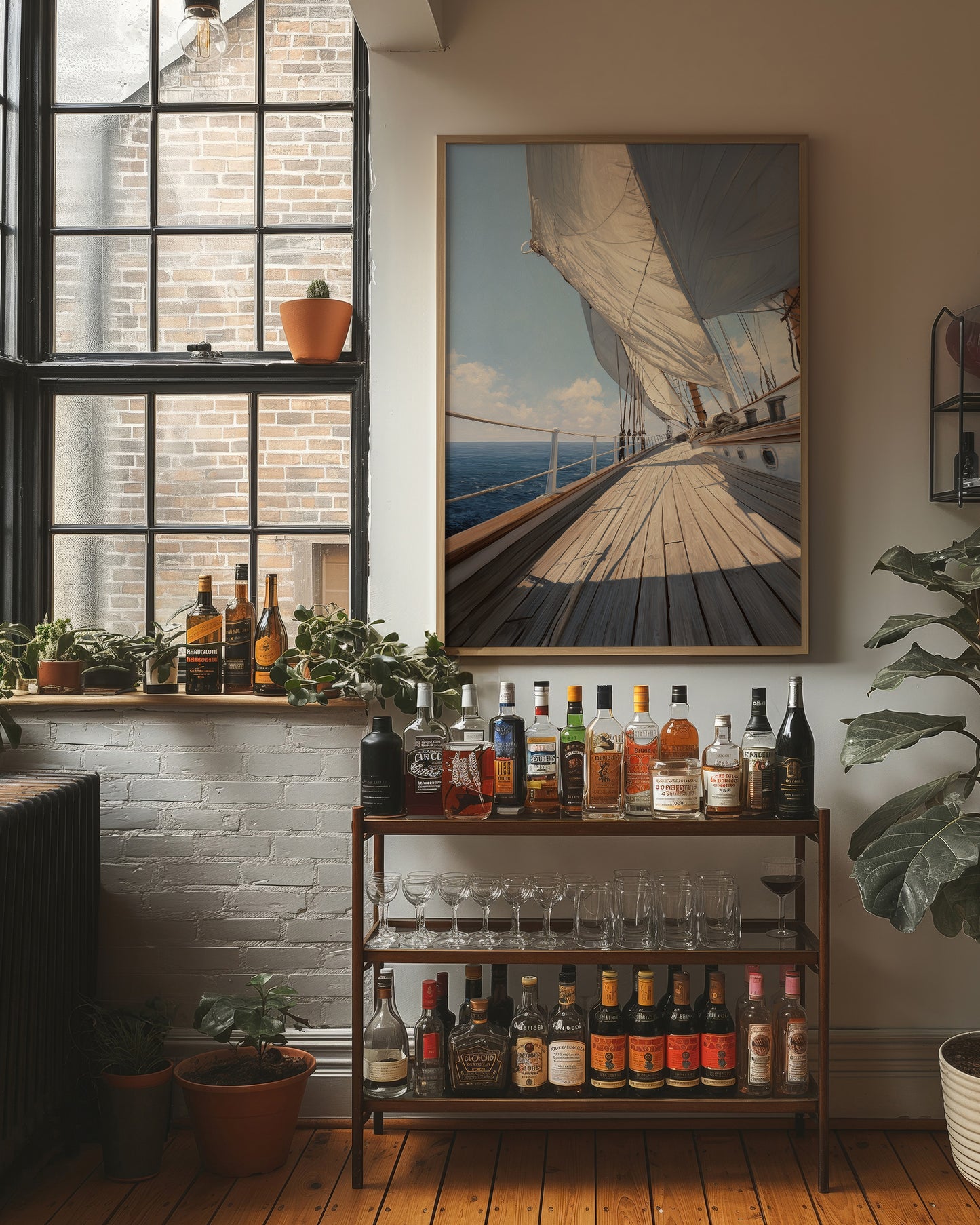 Horizon Whispers Through Canvas Sails