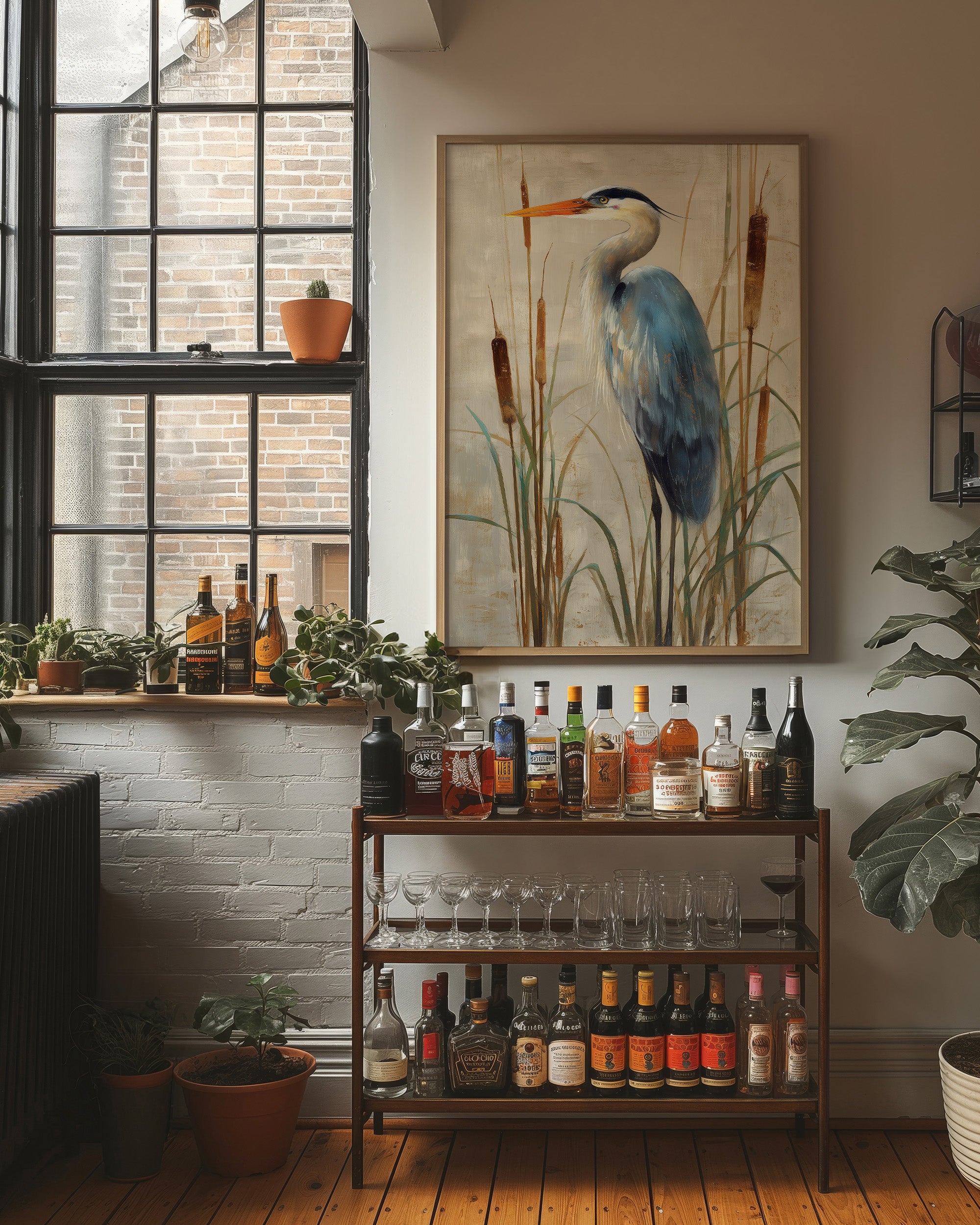 Wetland Guardian Among Cattails