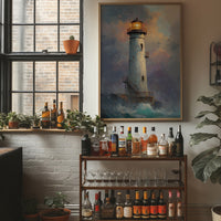 Illuminated Guardian Against Twilight Storm