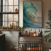 Teal Crescendo Captures Coastal Memory