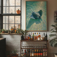 Spotted Grace Glides Through Jade Waters