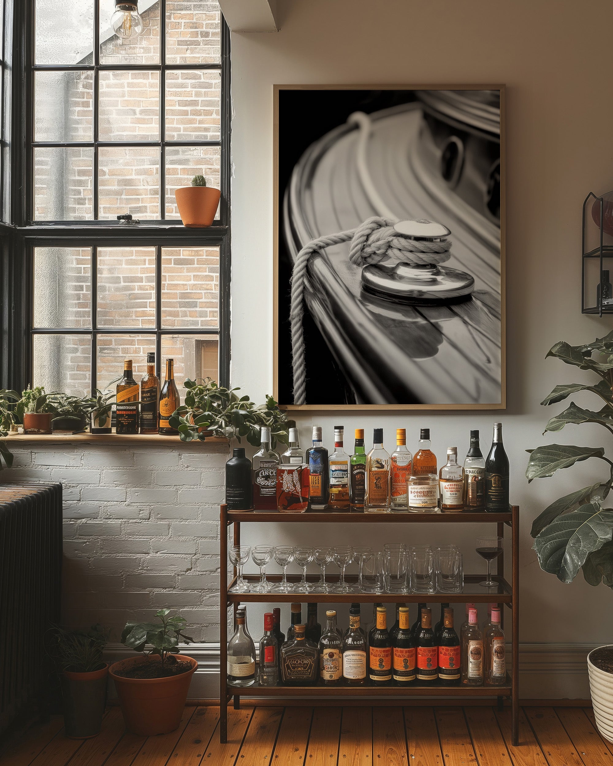 Nautical Whispers in Monochrome