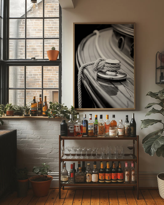 Nautical Whispers in Monochrome