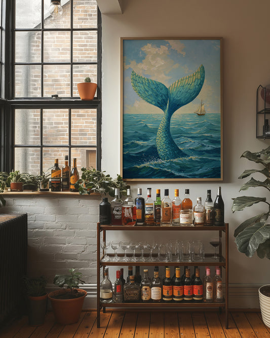 Cerulean Depths Whisper To Distant Sails