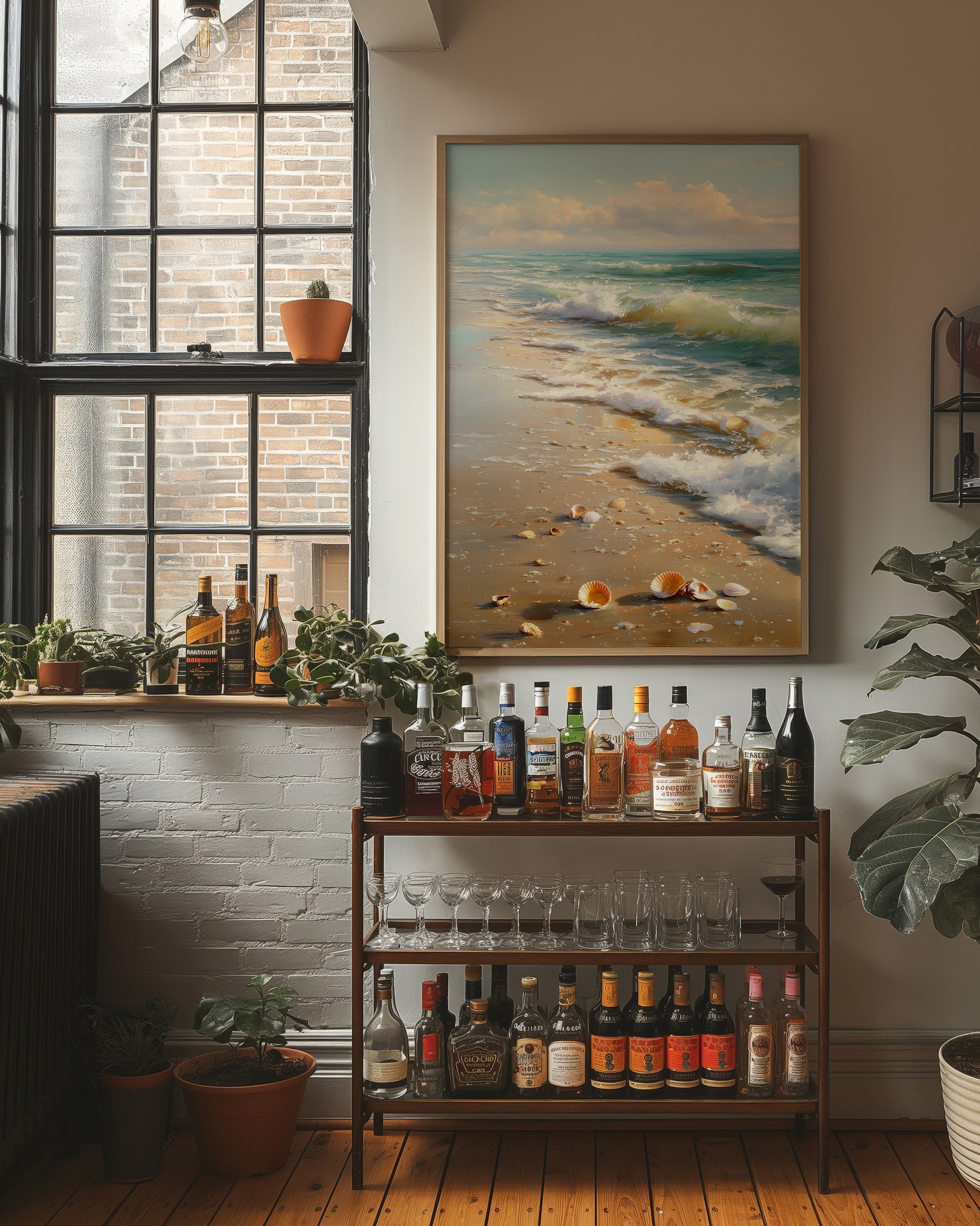 Shoreline Whispers Beneath Azure Skies