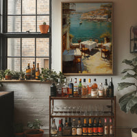 Mediterranean Terrace Awaits Twilight