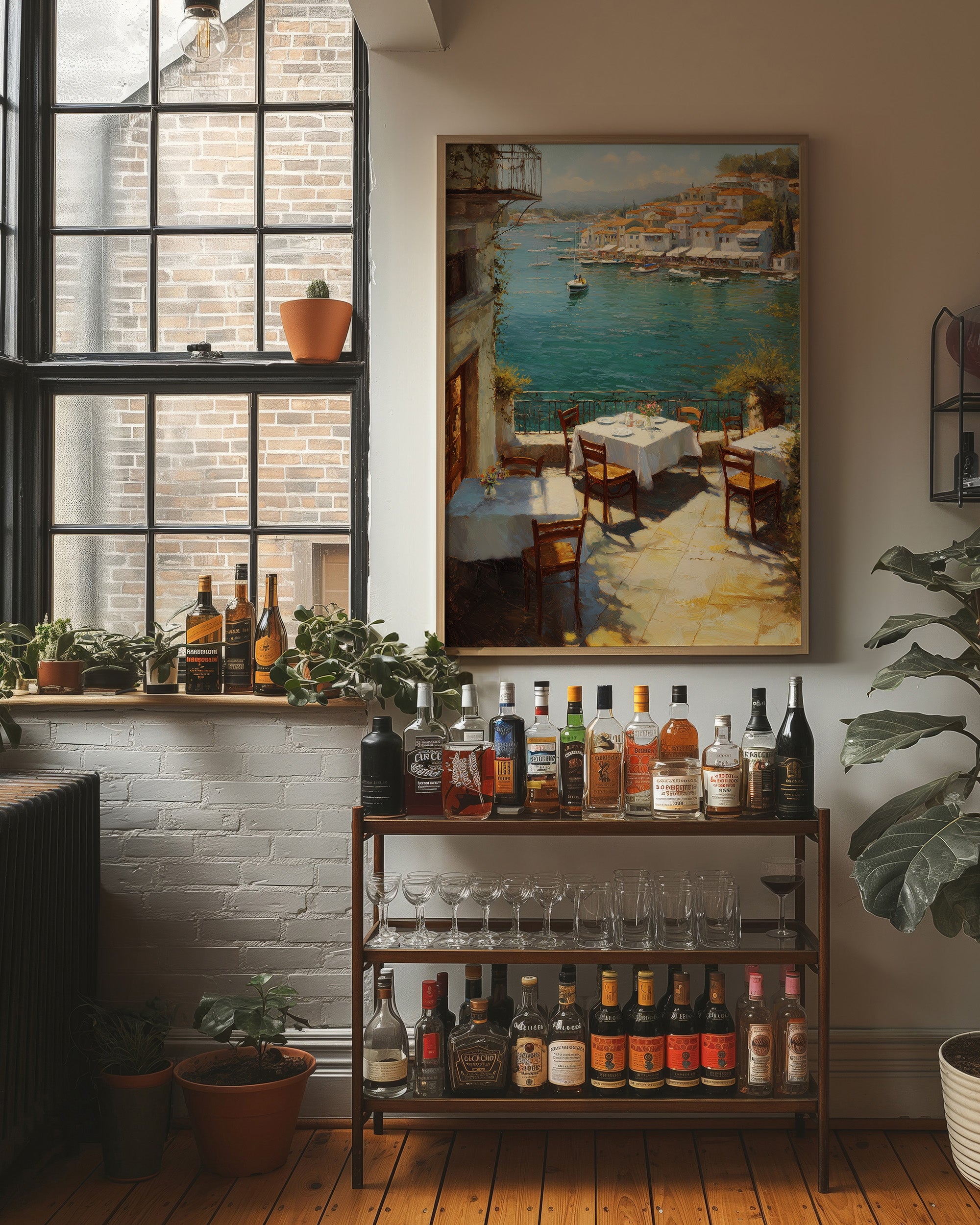 Mediterranean Terrace Awaits Twilight